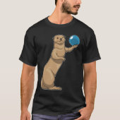 Otter Bowling Bowling T-Shirt (Vorderseite)