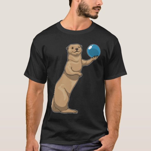 Otter Bowling Bowling T-Shirt (Vorderseite)