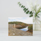 Otter Brook Staudamm im Herbst Postkarte (Stehend Vorderseite)
