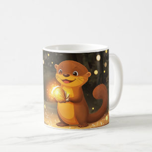 Otter Cartoon-Stil lebendig Süß Bunt Kaffeetasse