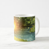Otter Cartoon-Stil lebendig Süß Bunt Kaffeetasse (VorderseiteRechts)
