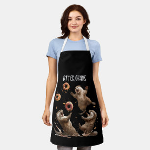 Otter Chaos Funny Bagel Kämpfe Sea Otters Puck an  Schürze