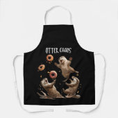 Otter Chaos Funny Bagel Kämpfe Sea Otters Puck an  Schürze (Vorderseite)