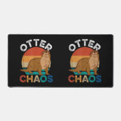 Otter Chaos für Männer Frauen Niedlich Otter Lover Schreibtischunterlage (Vorderseite)