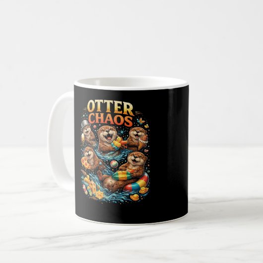 Otter Chaos Kaffeetasse (Vorderseite Links)