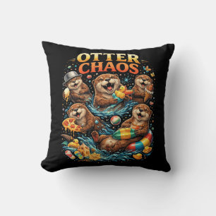 Otter-Chaos Kissen