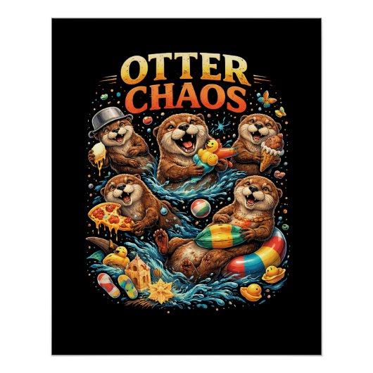Otter Chaos Poster (Vorderseite)