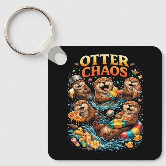 Otter Chaos Schlüsselanhänger (Vorderseite)