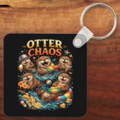 Otter Chaos Schlüsselanhänger (Rückseite)