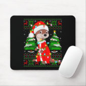 Otter Christmas Lights Santa Costume Ugly Xmas Swe Mousepad (Mit Mouse)