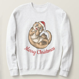 Otter Christmas T - Shirt Sweatshirt
