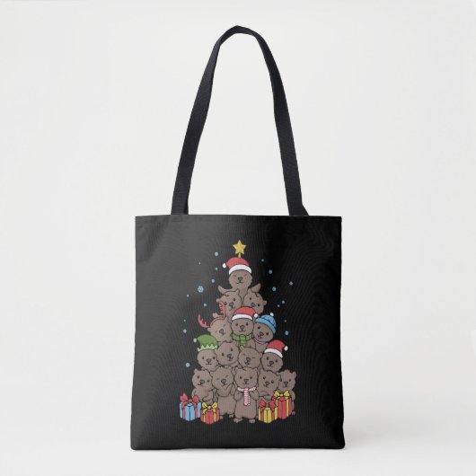 Otter Christmas Tree Funny Christmas Geschenk Tasche (Vorderseite)