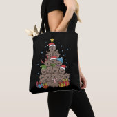 Otter Christmas Tree Funny Christmas Geschenk Tasche (Von Nahem)