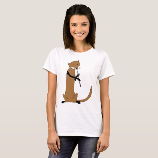 Otter, der das Oboe spielt T-Shirt (Vorne ganz)