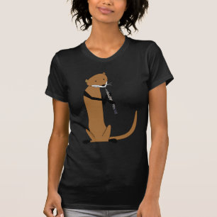 Otter, der das Oboe spielt T-Shirt