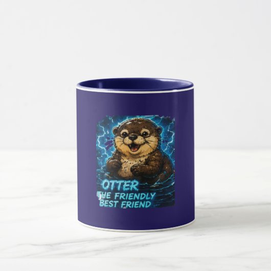 Otter der freundliche beste Freund Tasse (Zentrum)