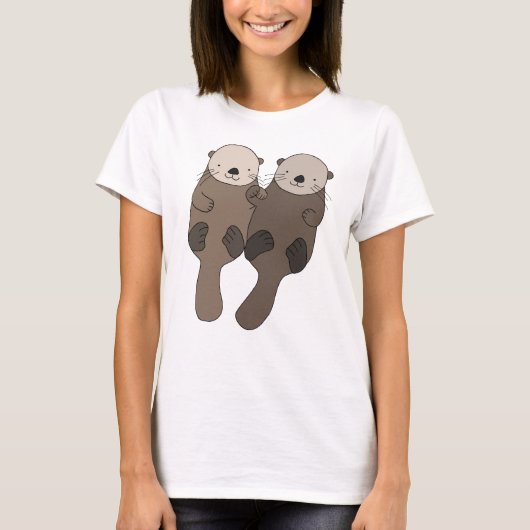 Otter, der HandT - Shirt-niedliches T-Shirt (Vorderseite)