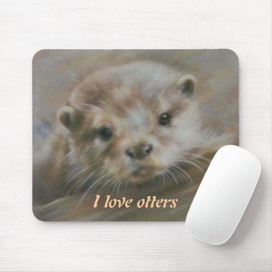 Otter der Liebe I Mousepad (Mit Mouse)