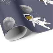 "Otter diese Welt" niedlicher Otterraumfahrer Geschenkpapier (Rolleneckpunkt)