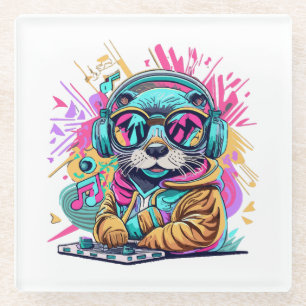 Otter DJ 90er Vibes Glasuntersetzer
