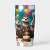 Otter-Drillingings-Geburtstagsfeier, Thermobecher (Rückseite)