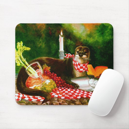 Otter dringt Picknick Mousepad ein (Mit Mouse)