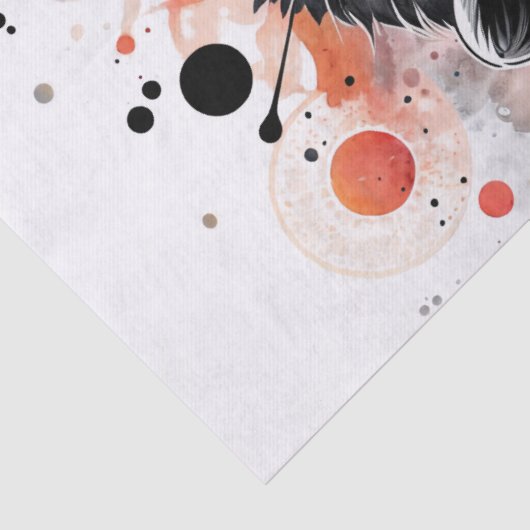 Otter Face Multicolor Seidenpapier (Detail)