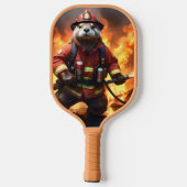 Otter-Feuerwehrmann Backburing, Pickleball Schläger (Rückseite)
