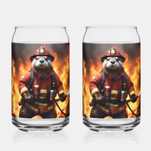 Otter Fireman Backburing, Dosenglas (Vorderseite)