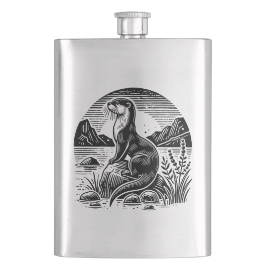 Otter Flachmann (Vorderseite)