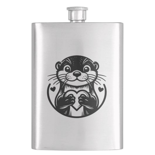 Otter Flachmann (Vorderseite)