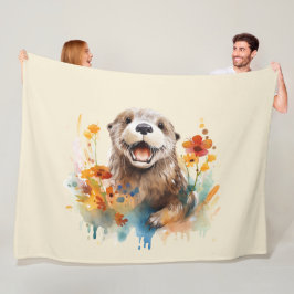 Otter Fleecedecke