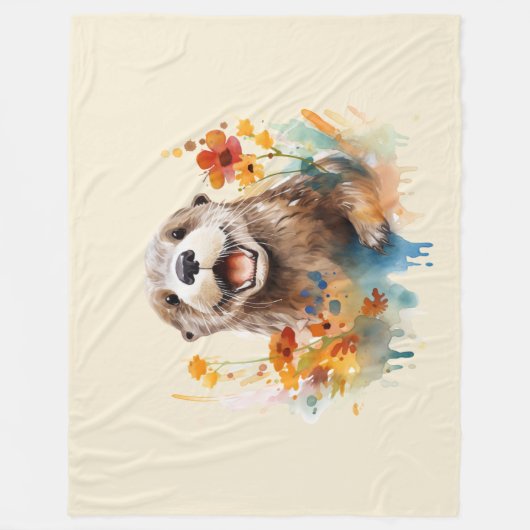 Otter Fleecedecke (Vorderseite)