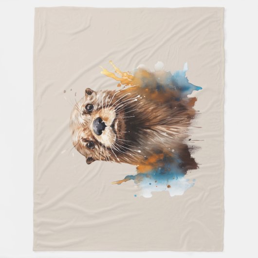 Otter Fleecedecke (Vorderseite)