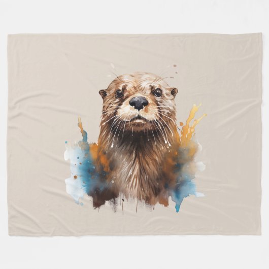 Otter Fleecedecke (Vorderseite (Horizontal))