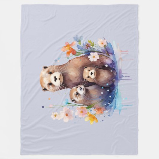 Otter Fleecedecke (Vorderseite)