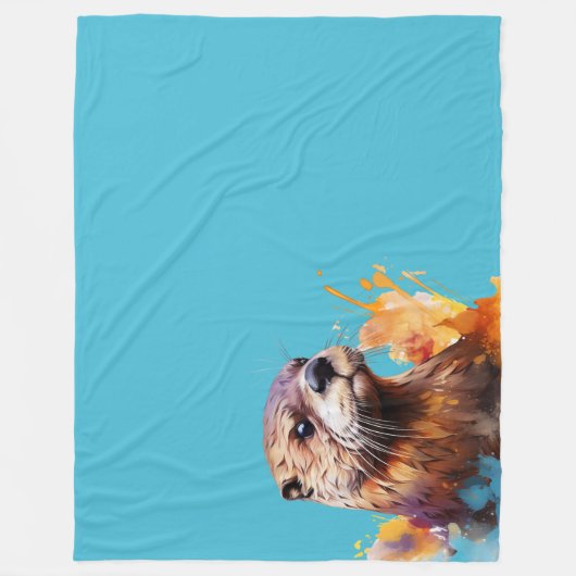 Otter Fleecedecke (Vorderseite)