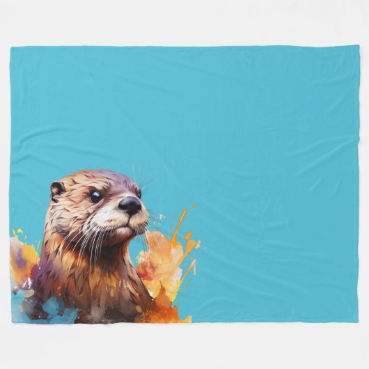 Otter Fleecedecke (Vorderseite (Horizontal))