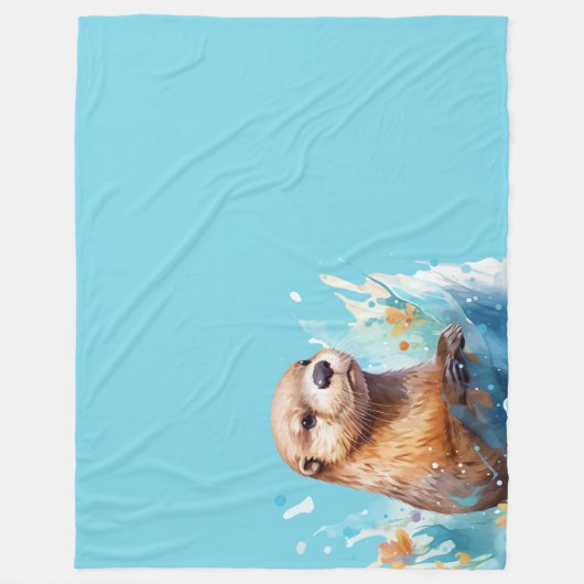 Otter Fleecedecke (Vorderseite)