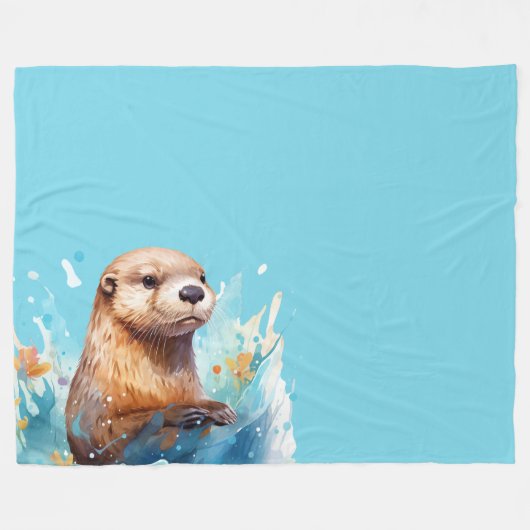 Otter Fleecedecke (Vorderseite (Horizontal))