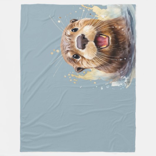 Otter Fleecedecke (Vorderseite)