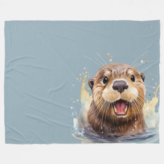 Otter Fleecedecke (Vorderseite (Horizontal))