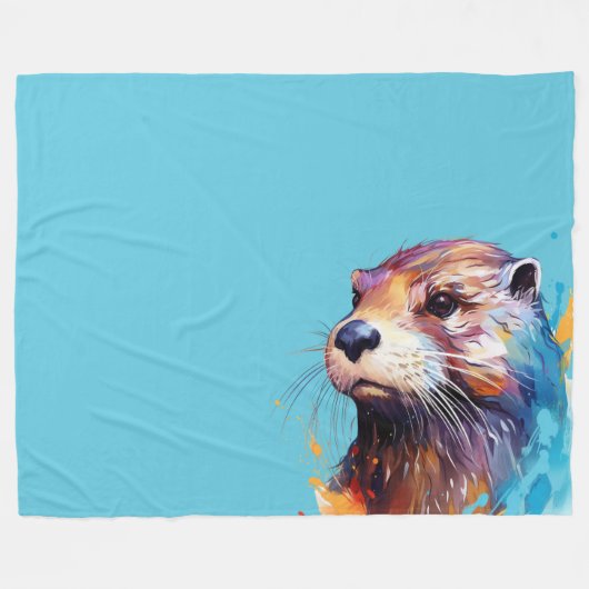 Otter Fleecedecke (Vorderseite (Horizontal))