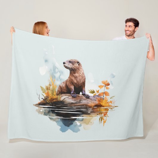 Otter Fleecedecke (Beispiel)
