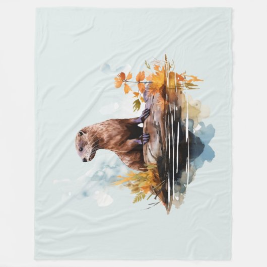 Otter Fleecedecke (Vorderseite)