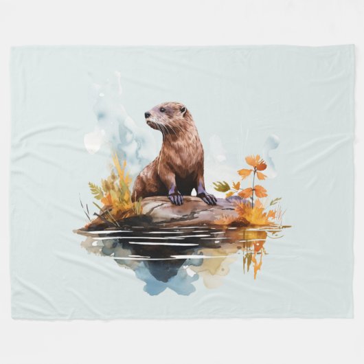 Otter Fleecedecke (Vorderseite (Horizontal))