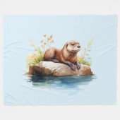 Otter Fleecedecke (Vorderseite (Horizontal))