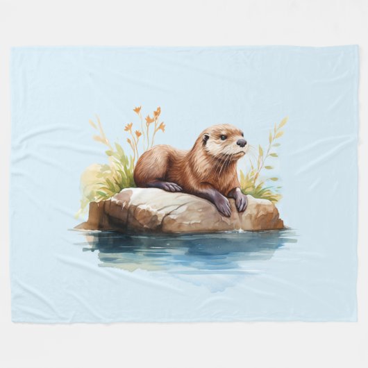 Otter Fleecedecke (Vorderseite (Horizontal))