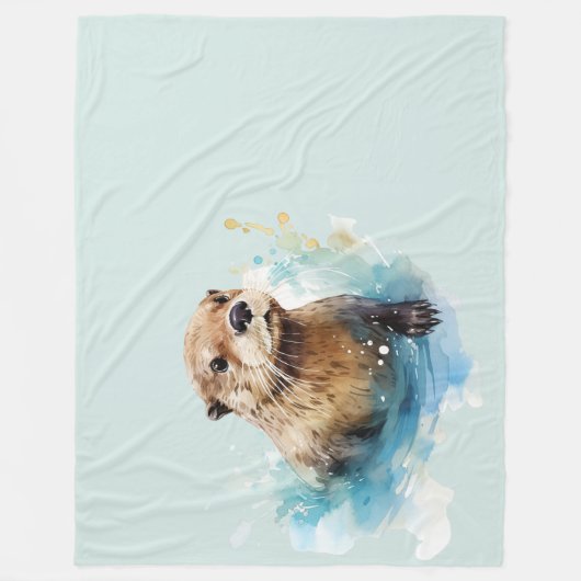 Otter Fleecedecke (Vorderseite)