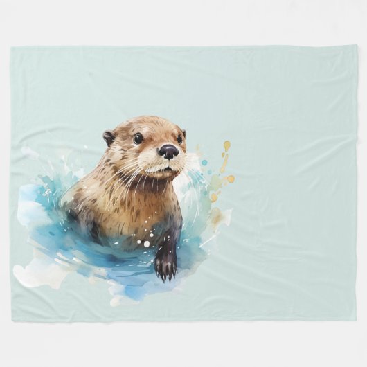 Otter Fleecedecke (Vorderseite (Horizontal))